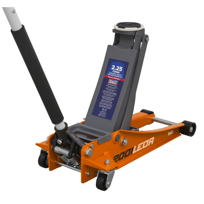 2.25 Tonne Low Profile Trolley Jack with Rocket Lift - Orange