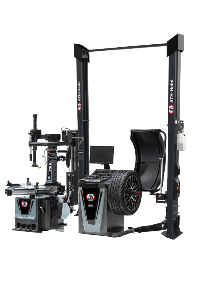 ATH Heinl Workshop Equipment Package (Includes ATH M33 + A24 Tyre Changer, ATH W24 LED 2D Wheel Balancer & ATH Comfort Lift 2.40)